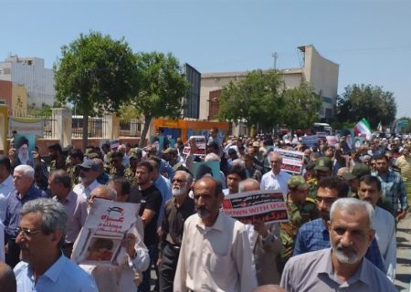 راهپیمایی بوشهری‌ها در تشکر از وعده صادق + فیلم و عکس